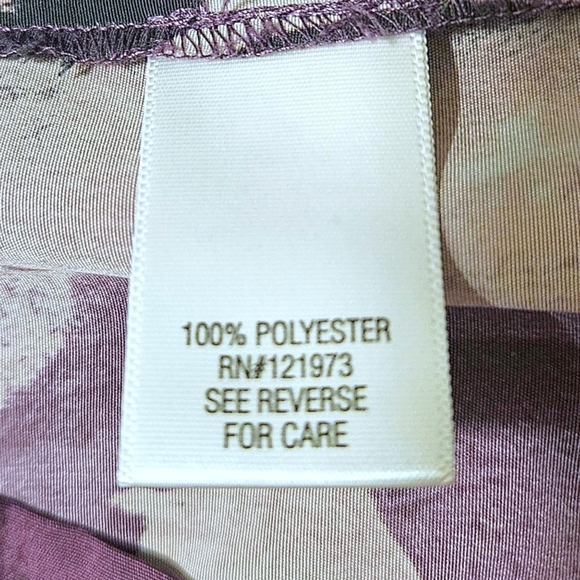 Simply Vera Vera Wang Sz 4 Abstract Print Sleeveless Dress Full Zip Back Office - Picture 11 of 16